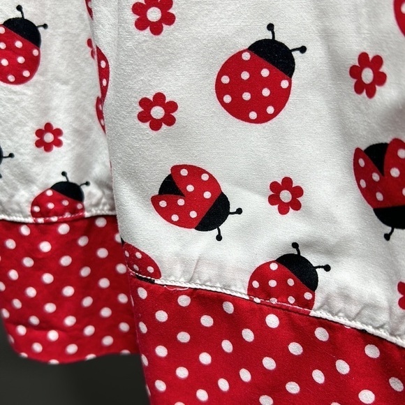 Gymboree beetle bug summer dress size 7 peplum style - Picture 4 of 11